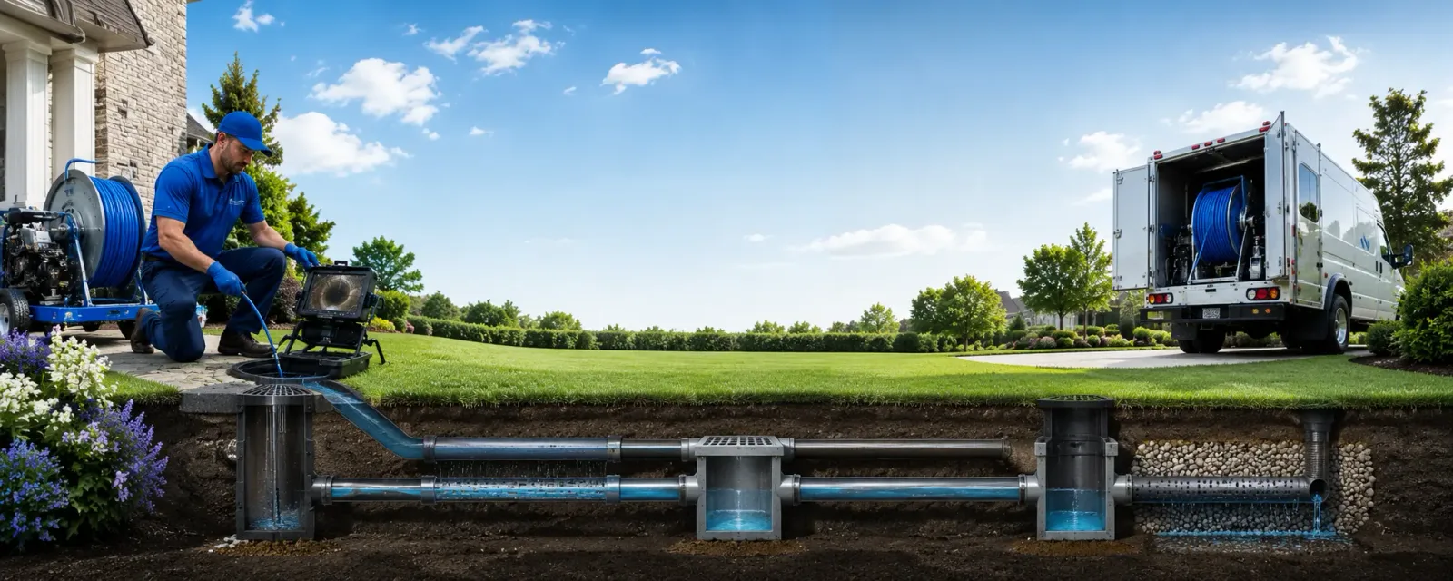Outdoor drain cleaning information for Battery Park, VA